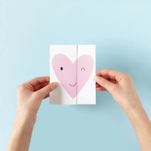 Load image into Gallery viewer, Two Hearts Greeting Card to Unfold