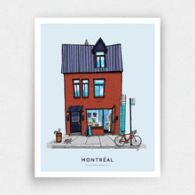 Load image into Gallery viewer, 129 Mont-Royal Facade Print - Montréal