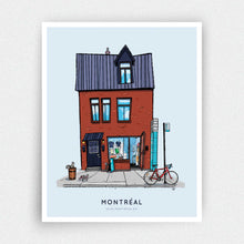 Load image into Gallery viewer, 129 Mont-Royal Facade Print - Montréal