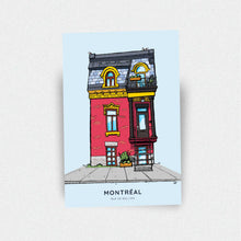Load image into Gallery viewer, De Bullion Street Facade Postcard - Montréal