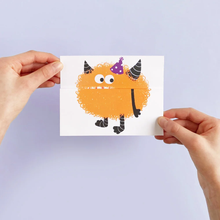 Load image into Gallery viewer, Monster & Cake Greeting Card to Unfold