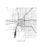 Load image into Gallery viewer, Tulsa Map Print