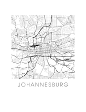 Load image into Gallery viewer, Johannesburg Map Print