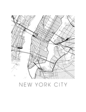 Load image into Gallery viewer, New York City Map Print