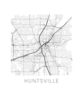 Load image into Gallery viewer, Huntsville Map Print