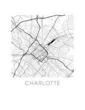 Load image into Gallery viewer, Charlotte Map Print