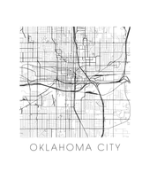 Load image into Gallery viewer, Oklahoma City Map Print