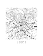 Load image into Gallery viewer, Leeds Map Print