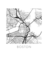 Load image into Gallery viewer, Boston Map Print