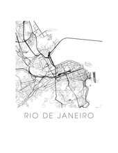 Load image into Gallery viewer, Rio de Janeiro Map Print
