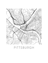 Load image into Gallery viewer, Pittsburgh Map Print