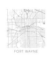 Load image into Gallery viewer, Fort Wayne Map Print