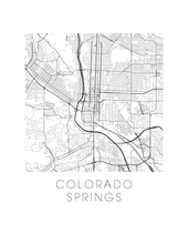 Load image into Gallery viewer, Colorado Springs Map Print