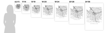 Load image into Gallery viewer, Syracuse Map Black and White Print - New York Black and White Map Print