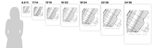 Load image into Gallery viewer, Upper East Side Map Black and White Print - new york Black and White Map Print