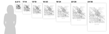 Load image into Gallery viewer, Boise Map Black and White Print - idaho Black and White Map Print