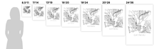 Load image into Gallery viewer, Gatineau Map Black and White Print - Quebec Black and White Map Print