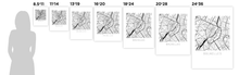 Load image into Gallery viewer, Bruxelles Map Print