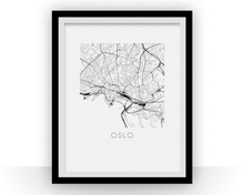 Load image into Gallery viewer, Oslo Map Print