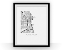 Load image into Gallery viewer, Chicago Map Print