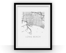 Load image into Gallery viewer, Long Beach Map Print