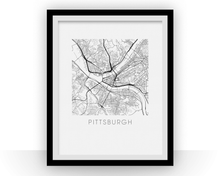 Load image into Gallery viewer, Pittsburgh Map Print