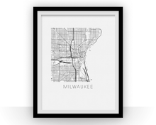 Load image into Gallery viewer, Milwaukee Map Print