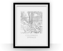 Load image into Gallery viewer, Colorado Springs Map Print