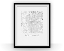 Load image into Gallery viewer, Fort Wayne Map Print