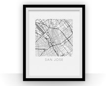 Load image into Gallery viewer, San Jose Map Print
