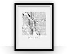 Load image into Gallery viewer, Portland Map Print