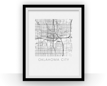 Load image into Gallery viewer, Oklahoma City Map Print