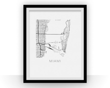 Charger l'image dans la galerie, Miami Map Print