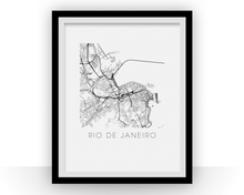 Load image into Gallery viewer, Rio de Janeiro Map Print