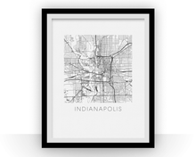 Load image into Gallery viewer, Indianapolis Map Print