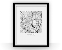 Load image into Gallery viewer, Madrid Map Print