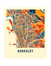 Load image into Gallery viewer, Berkeley Map Print - Full Color Map Poster