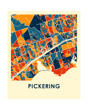 Load image into Gallery viewer, Pickering Ontario Map Print - Full Color Map Poster