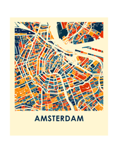 Load image into Gallery viewer, Amsterdam Map Print - Full Color Map Poster