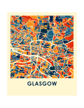 Load image into Gallery viewer, Glasgow Map Print - Full Color Map Poster