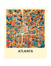 Load image into Gallery viewer, Atlanta Map Print - Full Color Map Poster