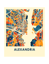 Load image into Gallery viewer, Alexandria VA Map Print - Full Color Map Poster