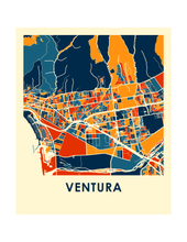 Charger l'image dans la galerie, Affiche cartographique de Ventura - Style Chroma