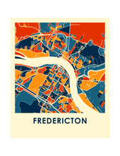 Load image into Gallery viewer, Fredericton Map Print - Full Color Map Poster