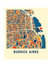 Load image into Gallery viewer, Buenos Aires Map Print - Full Color Map Poster