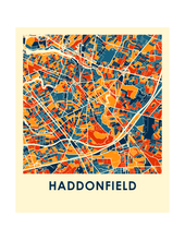Load image into Gallery viewer, Haddonfield NJ Map Print - Full Color Map Poster