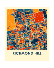 Load image into Gallery viewer, Richmond Hill Ontario Map Print - Full Color Map Poster