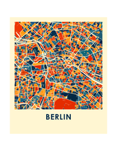 Load image into Gallery viewer, Berlin Map Print - Full Color Map Poster