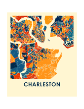 Load image into Gallery viewer, Charleston Map Print - Full Color Map Poster