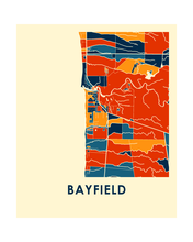 Load image into Gallery viewer, Bayfield ON Map Print - Full Color Map Poster